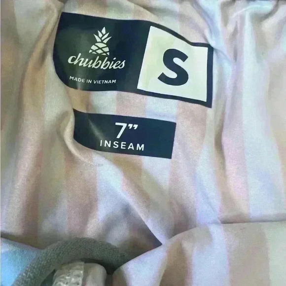 Men’s Black & Gray Chubbies Swim Shorts 7 inches Size Small - Picture 3 of 3